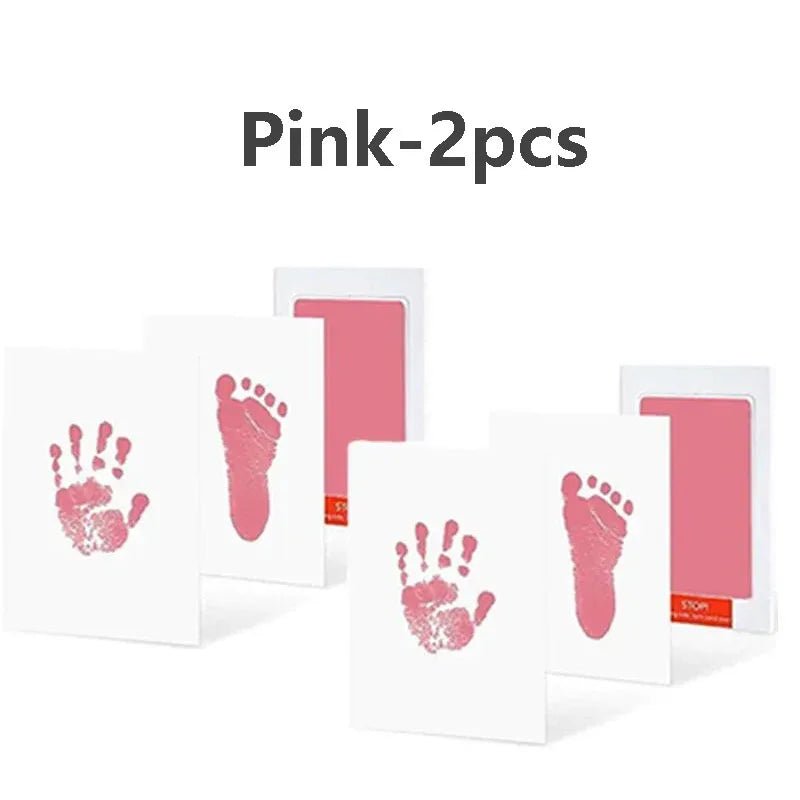 2/4pc Baby Handprint Footprints Ink Pads Safe Non-toxic