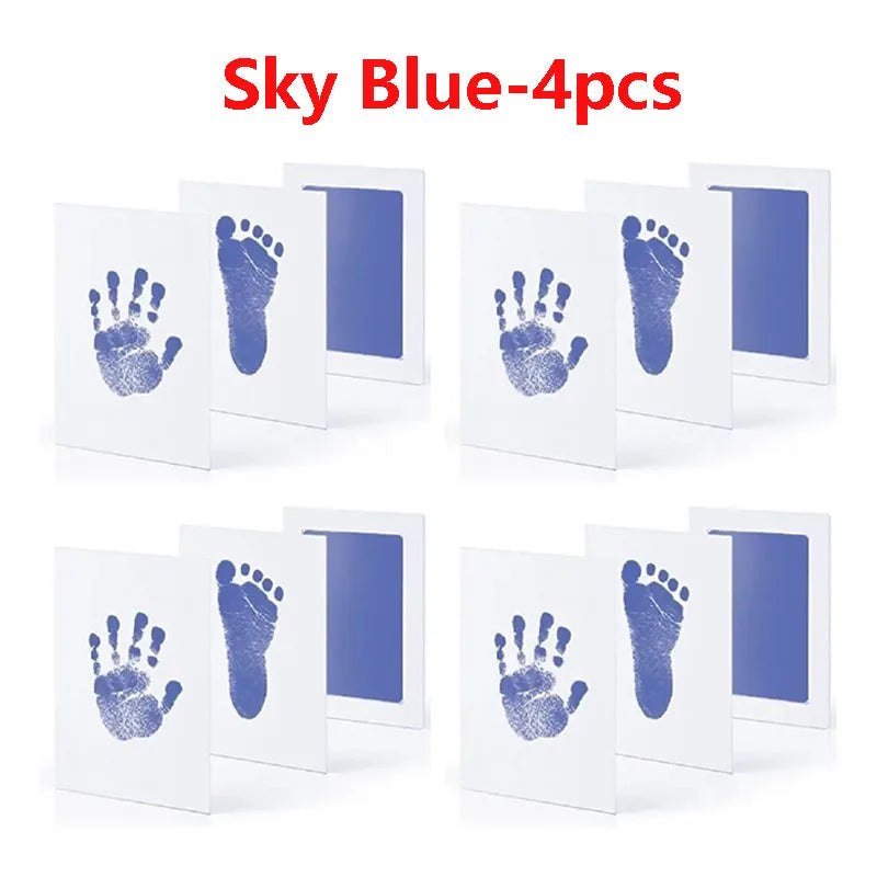 2/4pc Baby Handprint Footprints Ink Pads Safe Non-toxic