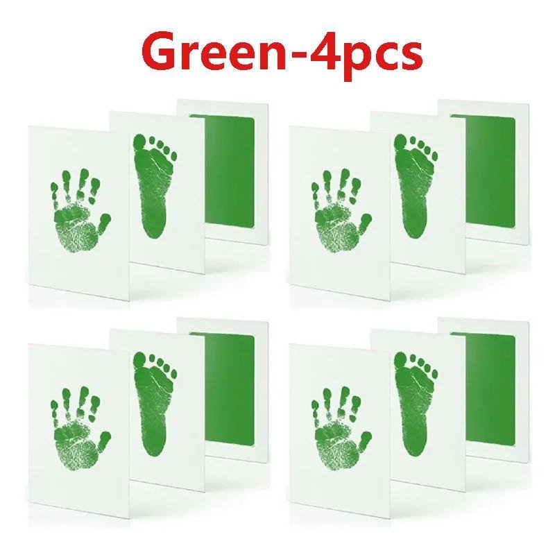 2/4pc Baby Handprint Footprints Ink Pads Safe Non-toxic