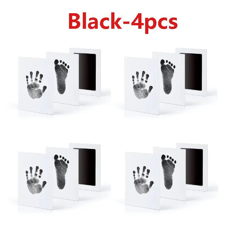 2/4pc Baby Handprint Footprints Ink Pads Safe Non-toxic