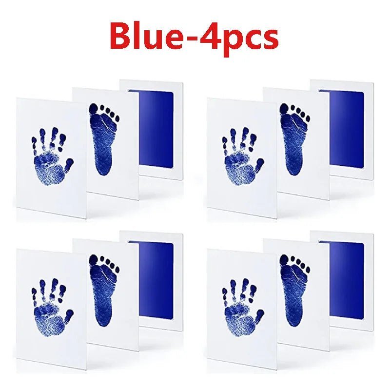 2/4pc Baby Handprint Footprints Ink Pads Safe Non-toxic
