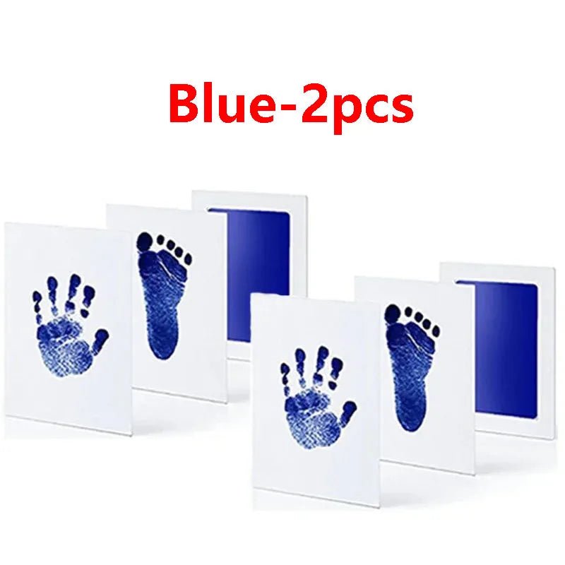2/4pc Baby Handprint Footprints Ink Pads Safe Non-toxic