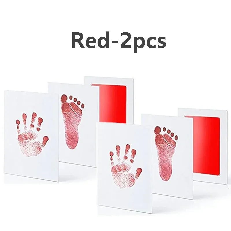 2/4pc Baby Handprint Footprints Ink Pads Safe Non-toxic