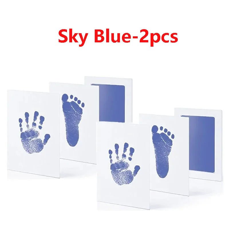 2/4pc Baby Handprint Footprints Ink Pads Safe Non-toxic