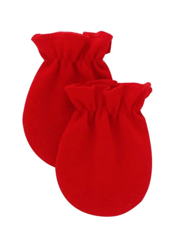2pc 1pair Baby Anti-scratch Gloves Single-layer Baby Mittens