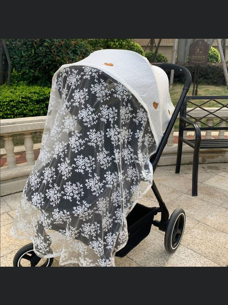 Baby Stroller Anti - mosquito Net Children's Mosquito - proof Embroidered Cover Cloth Baby Summer - Hands & Toes