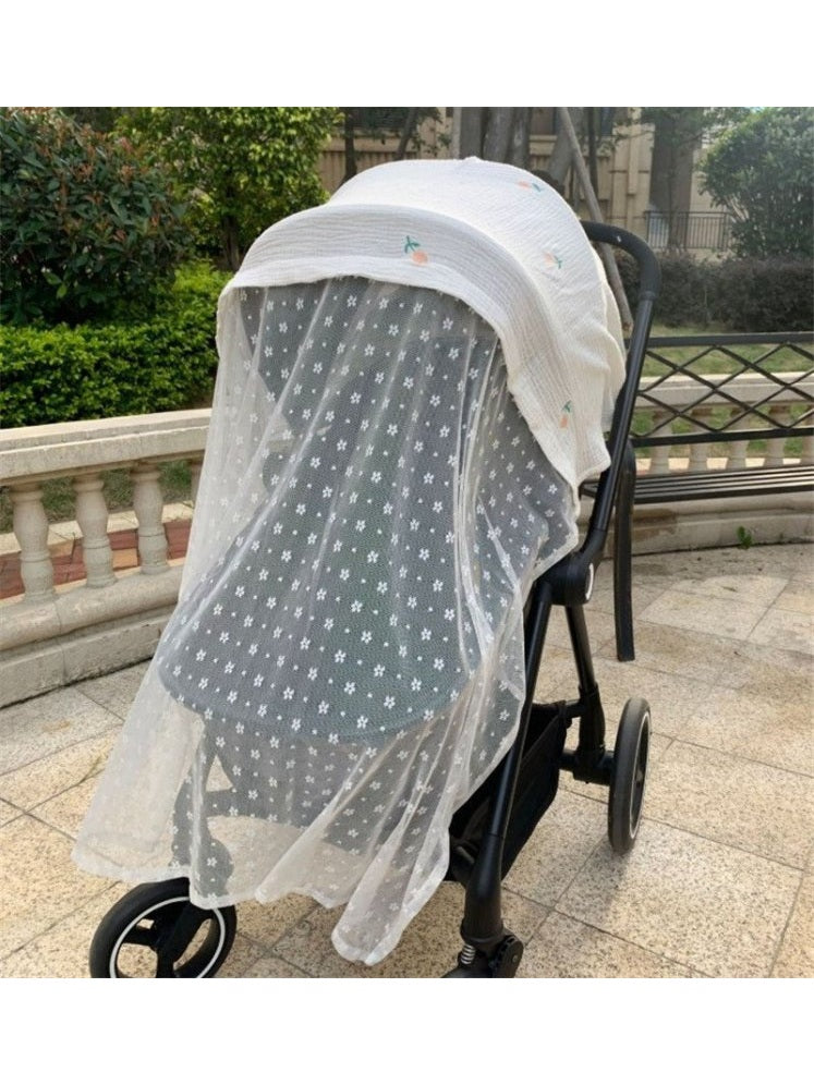 Baby Stroller Anti - mosquito Net Children's Mosquito - proof Embroidered Cover Cloth Baby Summer - Hands & Toes