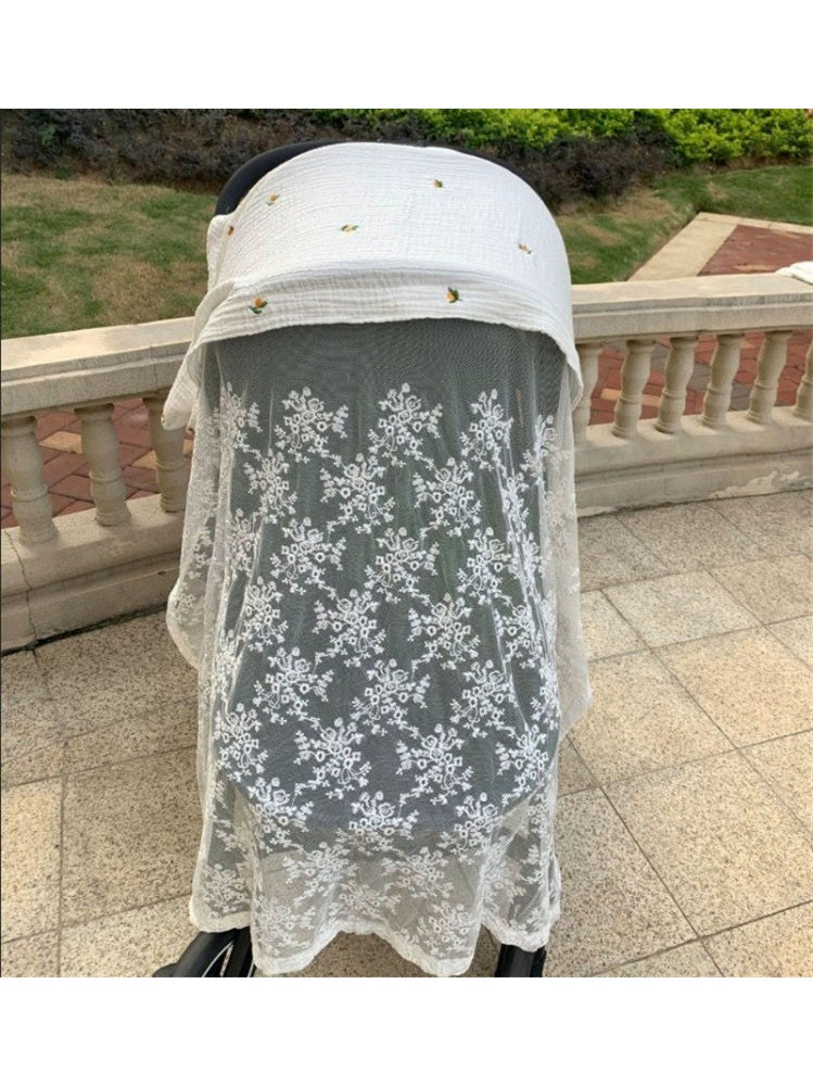 Baby Stroller Anti - mosquito Net Children's Mosquito - proof Embroidered Cover Cloth Baby Summer - Hands & Toes