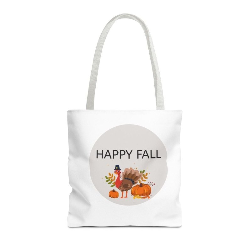 Fall-Themed Tote Bag, Happy Fall and Halloween Designs, Eco-Friendly Shopping, Seasonal Gift, Trick or Treat Bag, Holiday Accessory