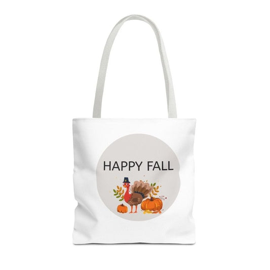 Fall-Themed Tote Bag, Happy Fall and Halloween Designs, Eco-Friendly Shopping, Seasonal Gift, Trick or Treat Bag, Holiday Accessory