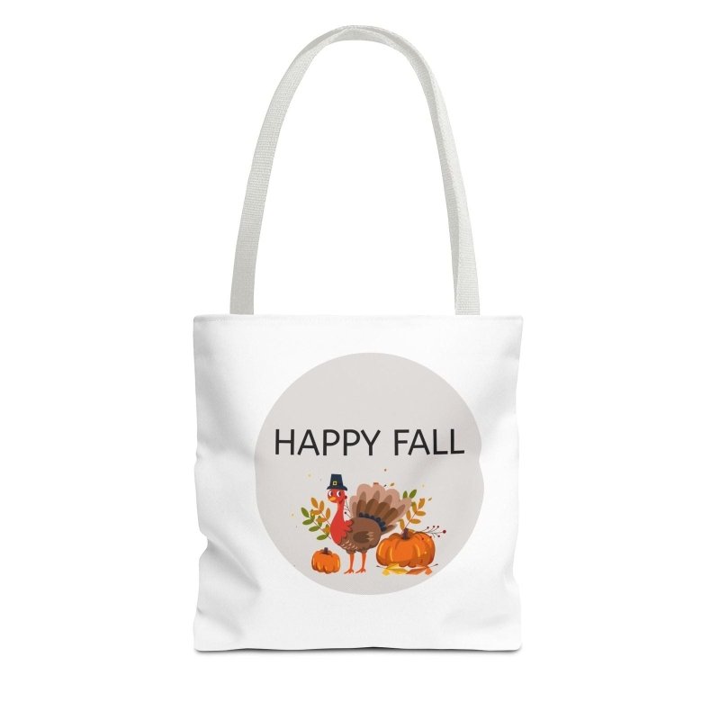 Fall-Themed Tote Bag, Happy Fall and Halloween Designs, Eco-Friendly Shopping, Seasonal Gift, Trick or Treat Bag, Holiday Accessory