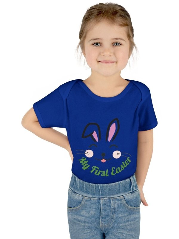 Hands&Toes Rabbit Ears 'My First Easter' Onesie - Hands & Toes