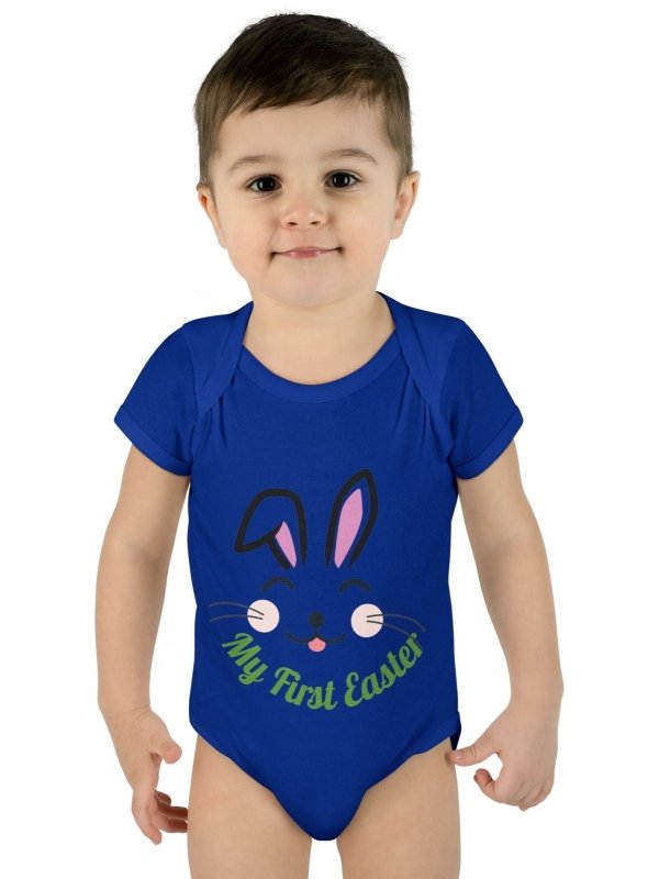 Hands&Toes Rabbit Ears 'My First Easter' Onesie - Hands & Toes