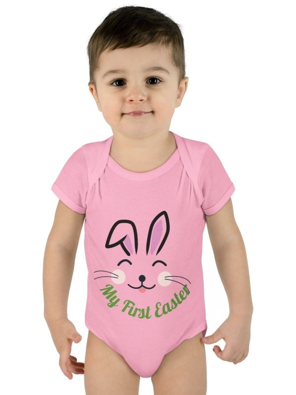 Hands&Toes Rabbit Ears 'My First Easter' Onesie - Hands & Toes