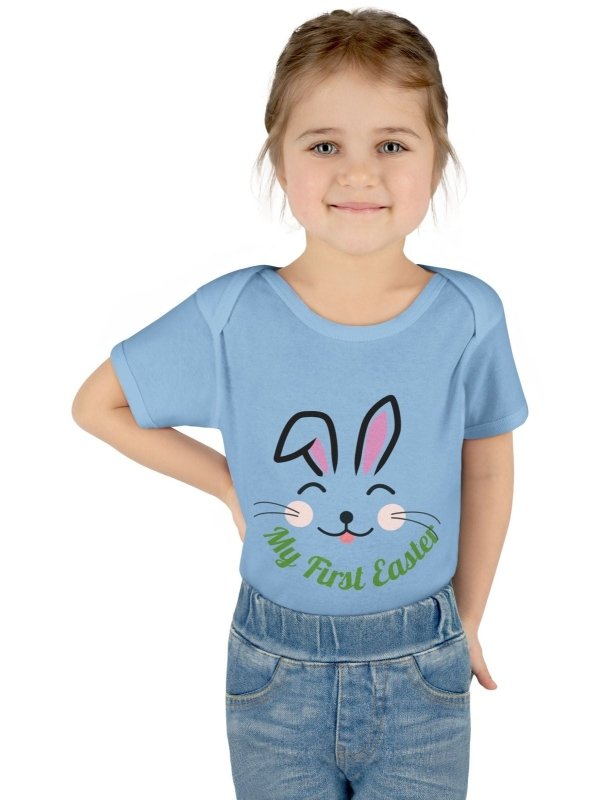 Hands&Toes Rabbit Ears 'My First Easter' Onesie - Hands & Toes