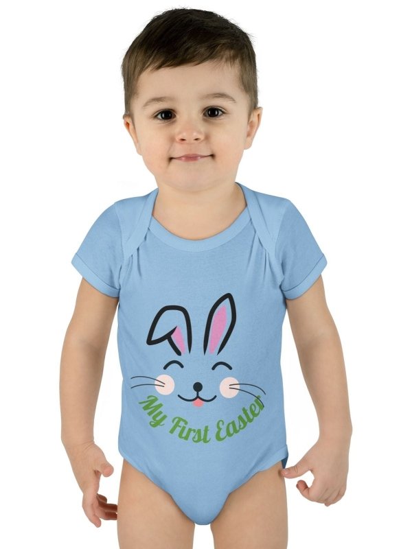 Hands&Toes Rabbit Ears 'My First Easter' Onesie - Hands & Toes