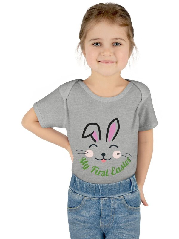 Hands&Toes Rabbit Ears 'My First Easter' Onesie - Hands & Toes