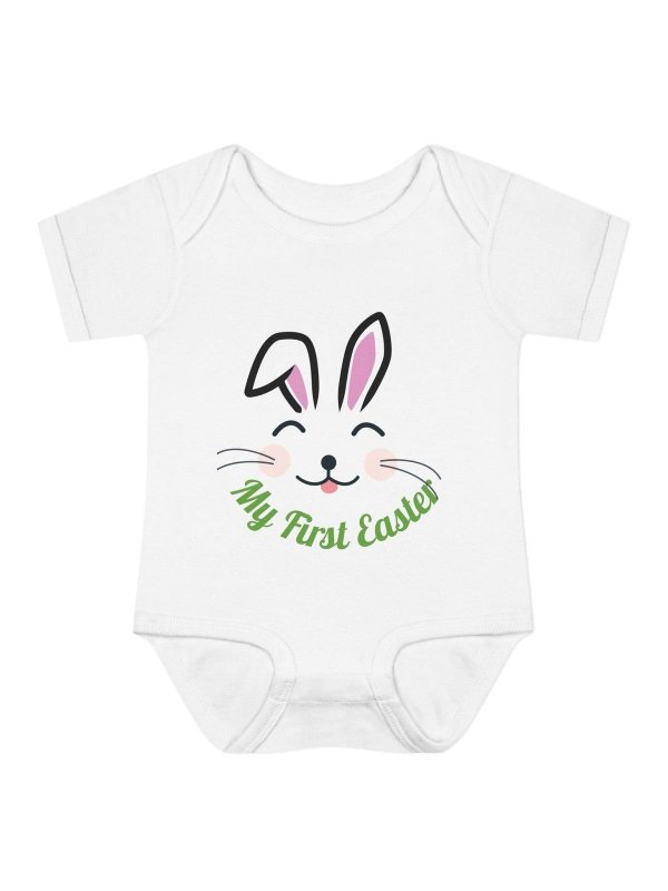 Hands&Toes Rabbit Ears 'My First Easter' Onesie - Hands & Toes