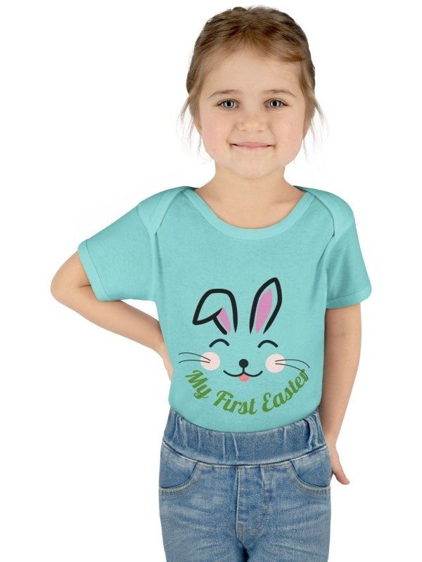 Hands&Toes Rabbit Ears 'My First Easter' Onesie - Hands & Toes