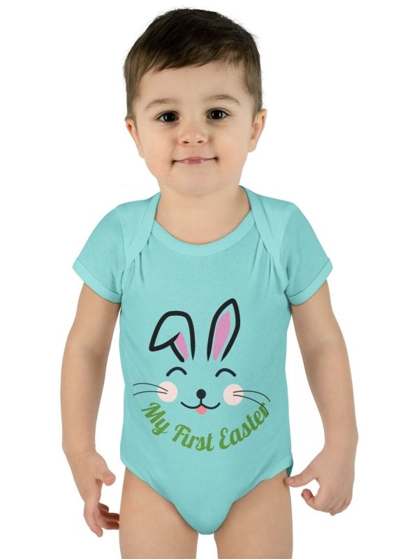 Hands&Toes Rabbit Ears 'My First Easter' Onesie - Hands & Toes