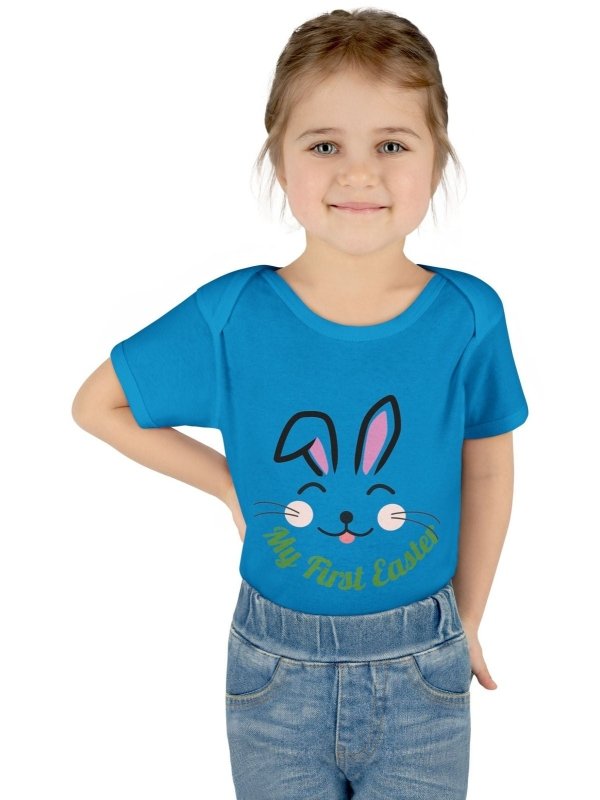 Hands&Toes Rabbit Ears 'My First Easter' Onesie - Hands & Toes