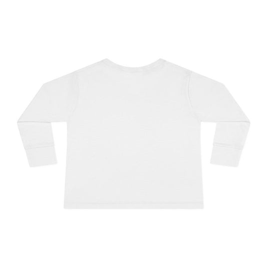 Happy Easter Toddler Long Sleeve Tee - Cute Bunny & Egg Design - Hands & Toes