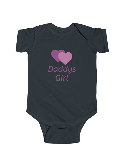 Personalize Infant Bodysuit — Daddys Girl Name Newborn Onesie - Hands & Toes