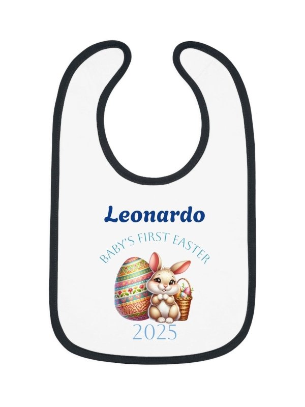 Personalized Baby Bib - Baby's First Easter 2025 - Hands & Toes