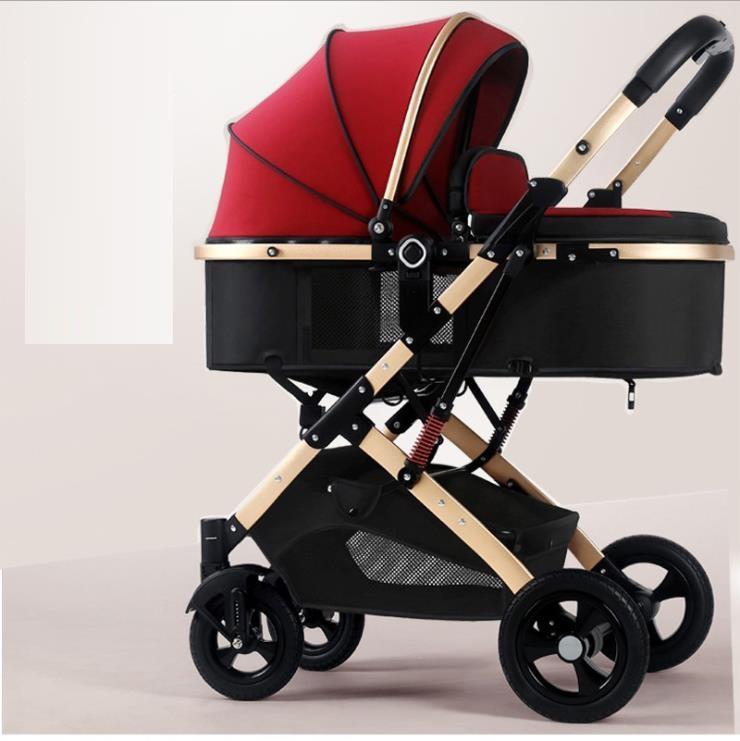 Two - way Newborn Baby Stroller Portable Folding - Hands & Toes
