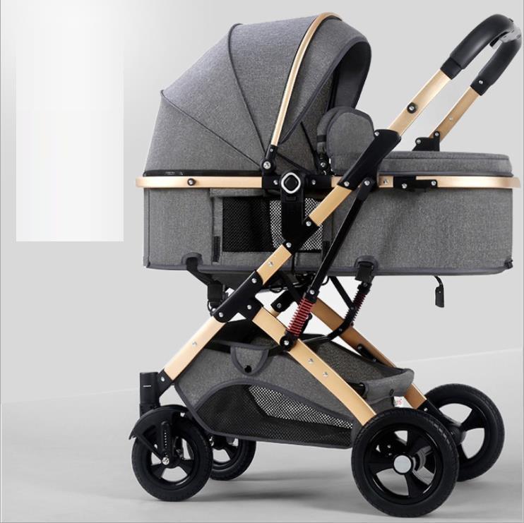 Two - way Newborn Baby Stroller Portable Folding - Hands & Toes
