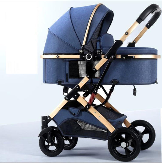 Two - way Newborn Baby Stroller Portable Folding - Hands & Toes