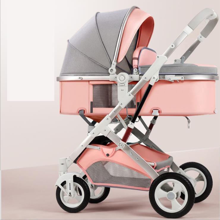Two - way Newborn Baby Stroller Portable Folding - Hands & Toes