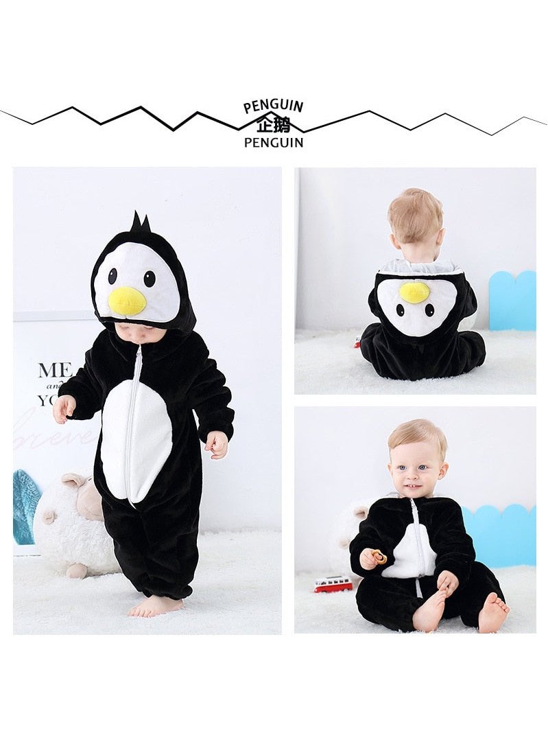 Animal Zip Up Jumpsuits