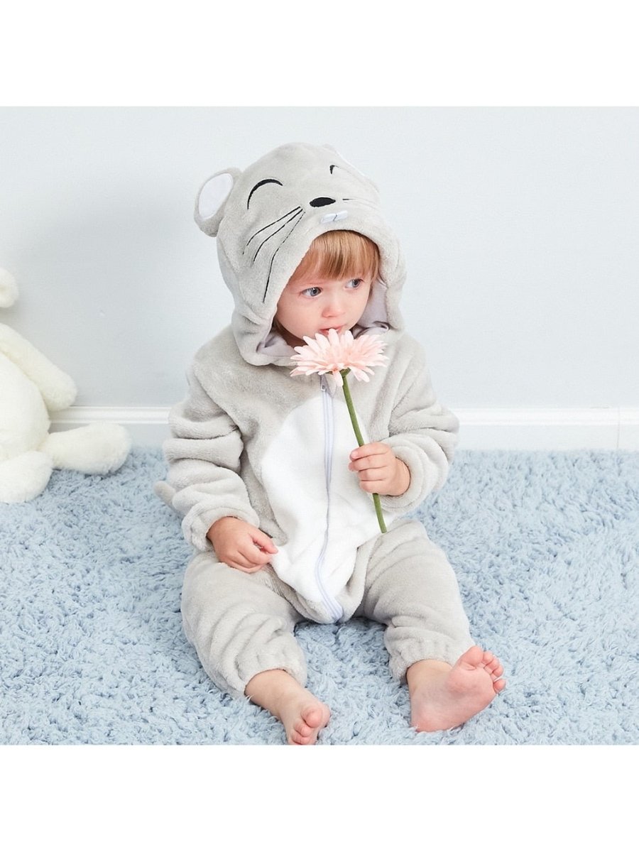 Animal Zip Up Jumpsuits