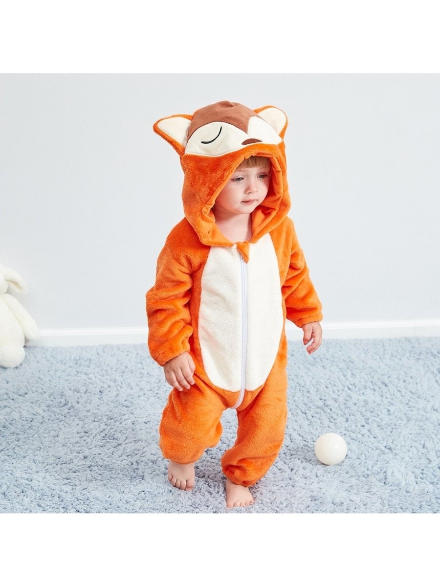 Animal Zip Up Jumpsuits
