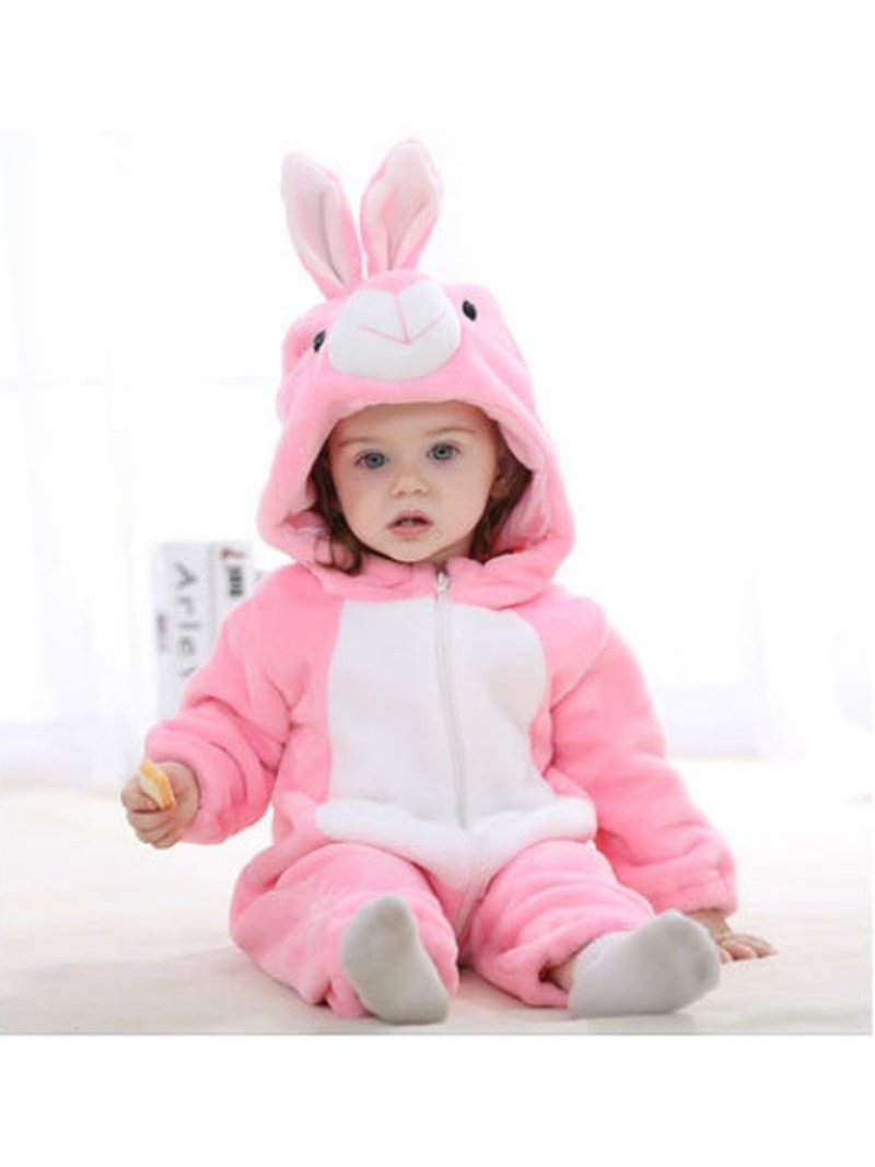 Animal Zip Up Jumpsuits