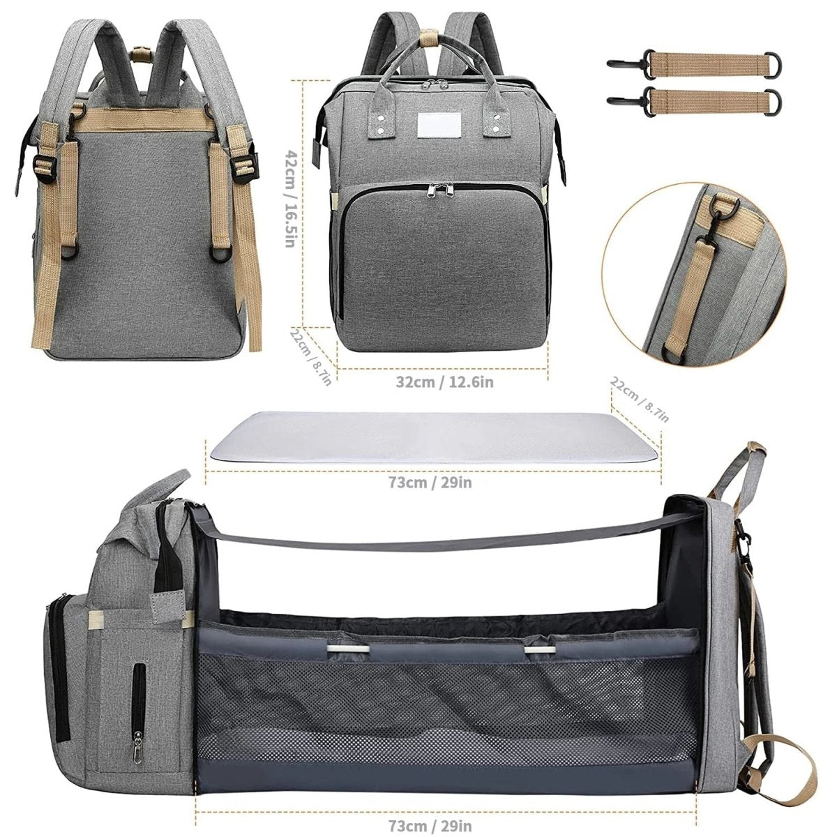 Young Fashion LAND Baby Diaper Bag