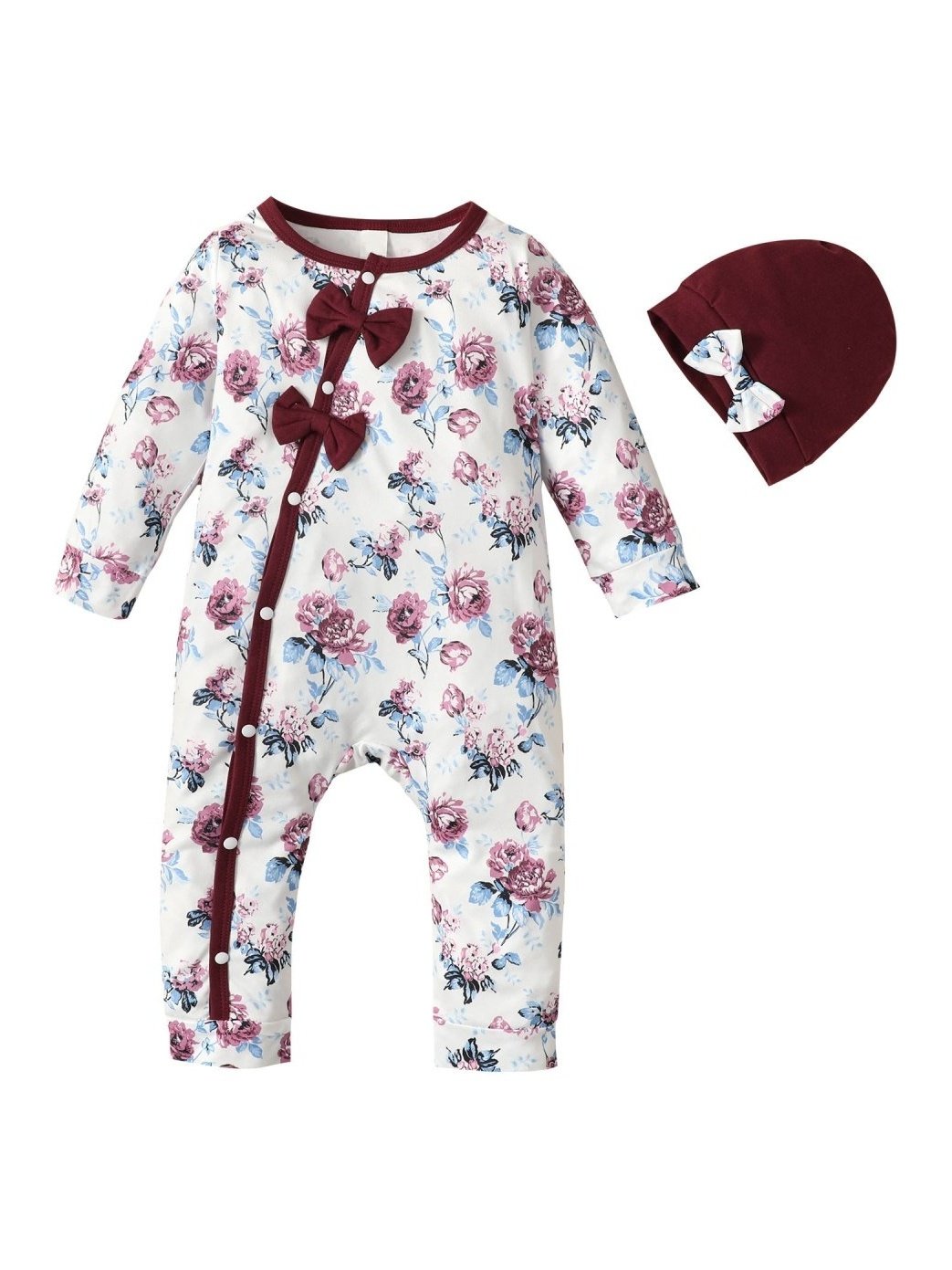 Infant Toddler One-piece Floral Baby Girl Jumpsuit