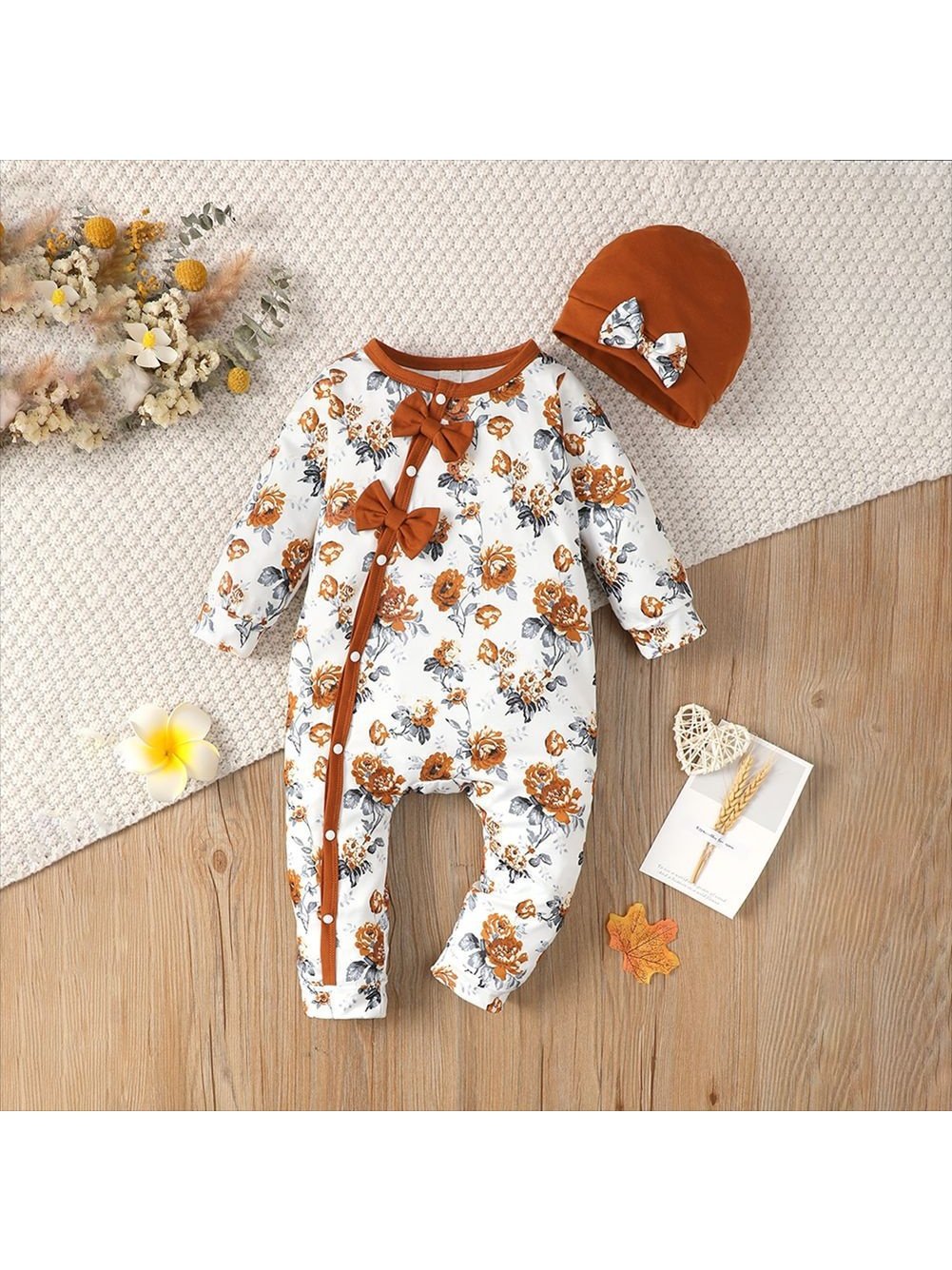 Infant Toddler One-piece Floral Baby Girl Jumpsuit