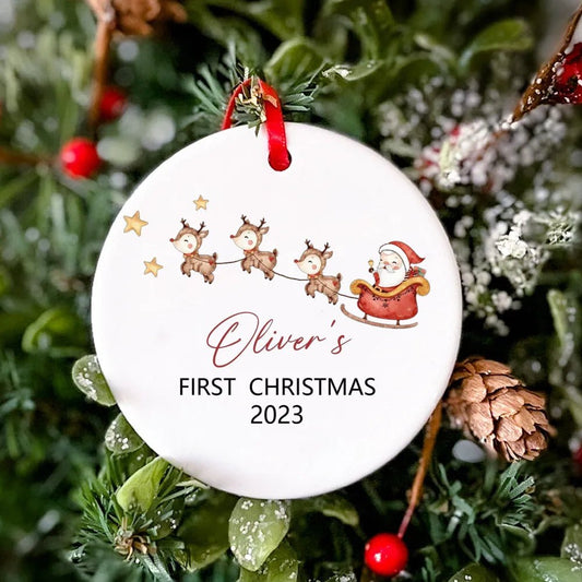 Personalized Christmas Baby Ornament