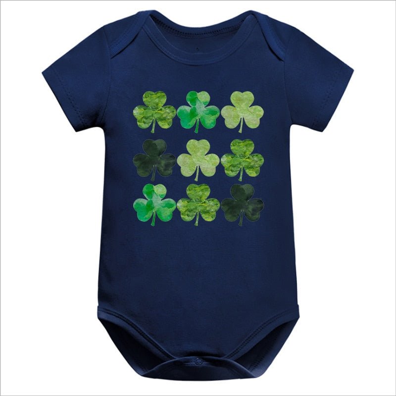 St. Patrick's Day Newborn Onsies Shamrocks