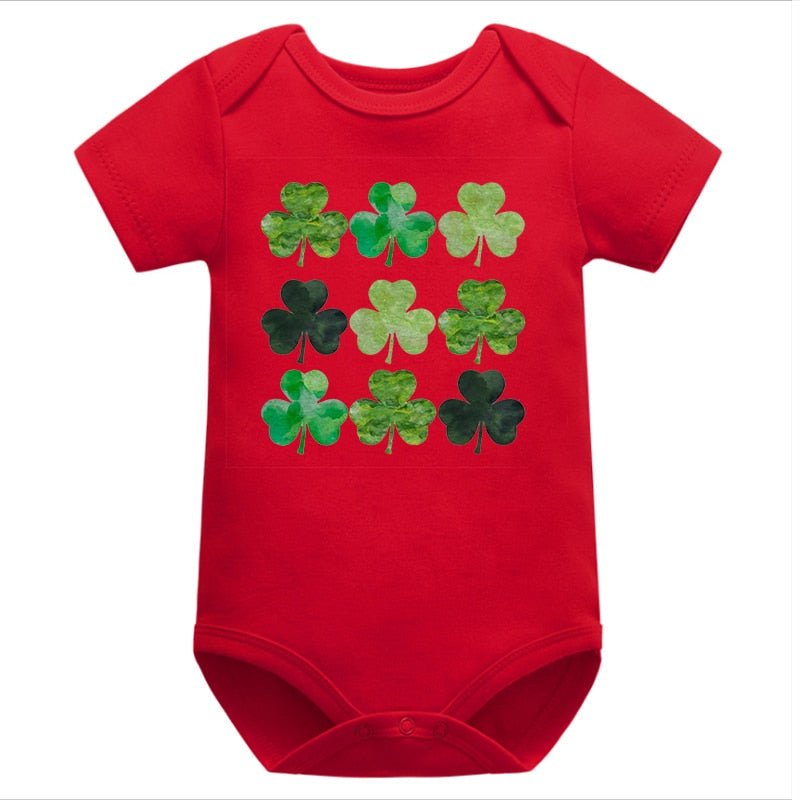 St. Patrick's Day Newborn Onsies Shamrocks
