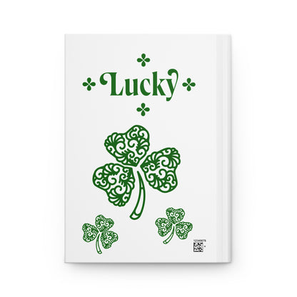 Lucky Shamrock Baby Journal — Personalized Hardcover Keepsake