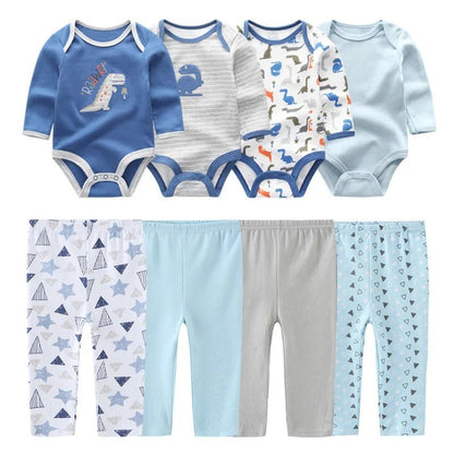 8Pieces Cotton Bodysuits Sets
