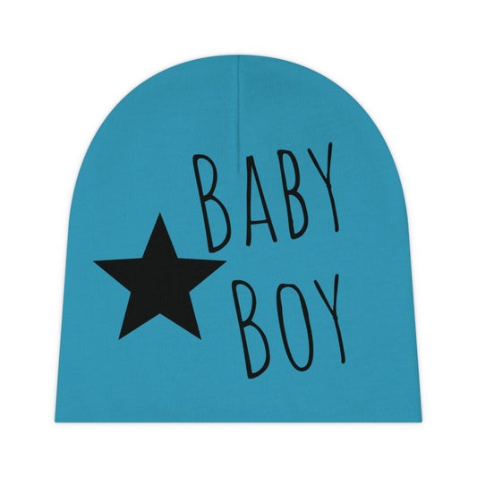 Baby Boy Star Beanie Knit Hat for Newborns & Infants - Hands & Toes