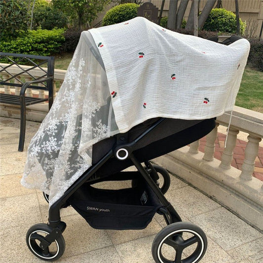 Baby Stroller Anti - mosquito Net Children's Mosquito - proof Embroidered Cover Cloth Baby Summer - Hands & Toes