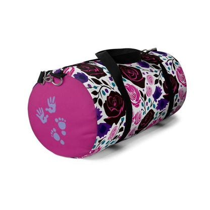 Black and Pink Roses Duffel Bag