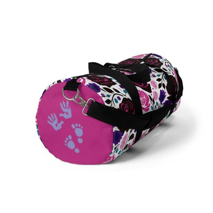Black and Pink Roses Duffel Bag