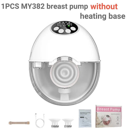 Breast Pump Electric Handsfree BPA Free With Heating & UV Sterilize Lid Optional Wireless Upgrade Wearable Breastfeeding Pump - Hands & Toes