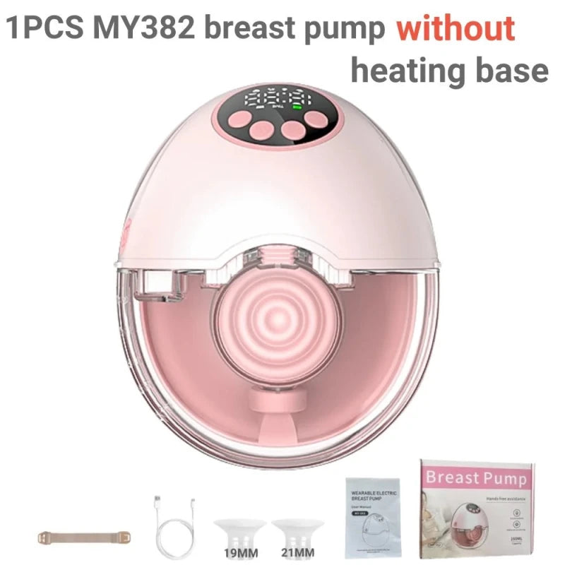Breast Pump Electric Handsfree BPA Free With Heating & UV Sterilize Lid Optional Wireless Upgrade Wearable Breastfeeding Pump - Hands & Toes